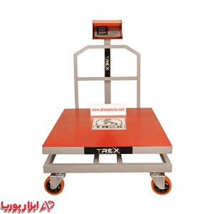 باسکول 700 کیلویی کمری بدنه تیرکس 80*80چرخ دار