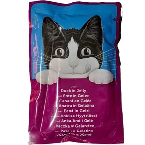 پوچ گربه فلیکس آلمان با طعم اردک در ژله Felix Duck in jelly وزن 85 گرم