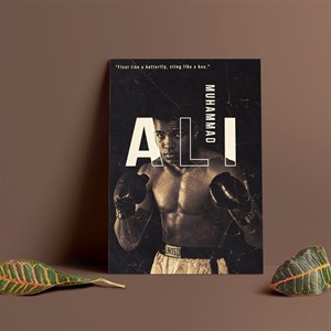 متال پوستر طرح محمد علی (ali)