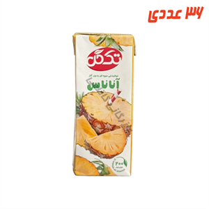 آبمیوه آناناس پاکتی 200 میلی لیتر تک گل