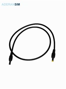 کابل آداپتور دو سر نر صاف 2.1به2.5mm 