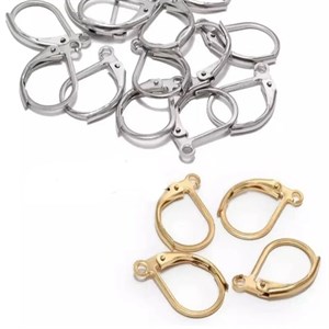 قفل گوشواره بیضی بسته 10 جفتی کد 3167