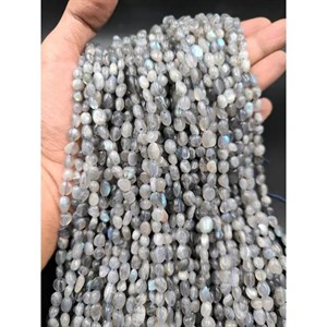 ریسه سنگ لابرادوریت تامبل سایز 8*6 میلیمتر کد 2303