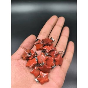 آویز سنگ جاسپر قرمز کد 8657