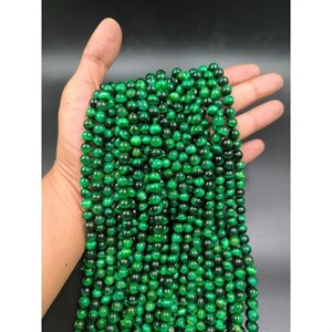ریسه سنگ چشم ببر سبز سایز 8 کد 7380