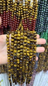 ریسه سنگ چشم ببر سایز 8 کد 7107