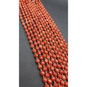 ریسه سنگ جاسپر قرمز تراش کامپیوتری