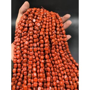 ریسه سنگ جاسپر قرمز تامبل سایز 8*10 میلیمتر کد 2295