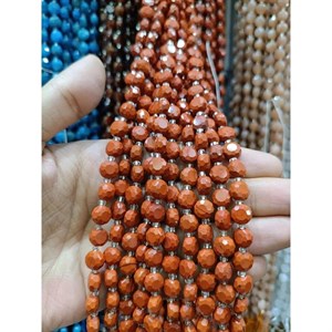 ریسه سنگ جاسپر قرمز سکه ای کد 9802