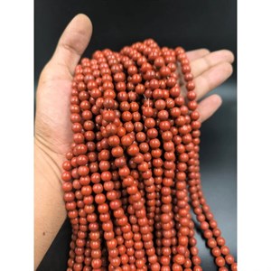 ریسه سنگ جاسپر قرمز سایز 8 کیفیت A کد 7922