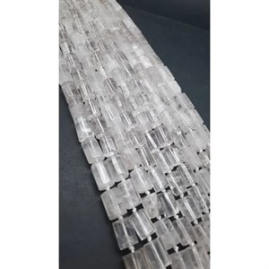 ریسه سنگ استوانه درشت کوارتز سفید