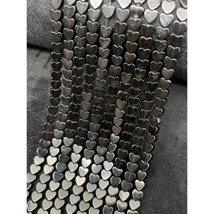 ریسه سنگ ابسیدین قلب تخت کد 1235
