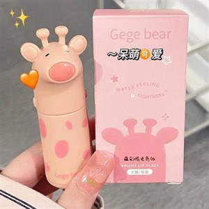 رژ خیس جیجی بر مدل زرافه ا Gege Bear Giraffe Wet Lipstick