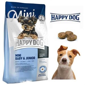 غذای خشک توله سگ هپی داگ نژاد کوچک Happy Dog Mini Baby & Junior بسته بندی فله ای
