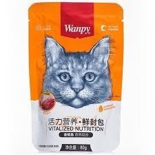پوچ گربه ونپی با طعم ماهی تن Wanpy Tuna وزن ۸۰ گرم