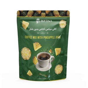 کافی میکس آناناس بدون شکر و شیرین شده استویا پپتینا بسته 20 عددی