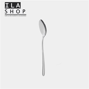 قاشق دسر خوری استیل براق مدل دونا یک دستی ایلا