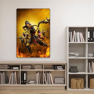 متال پوستر طرح مورتال کامبت (Mortal Kombat)