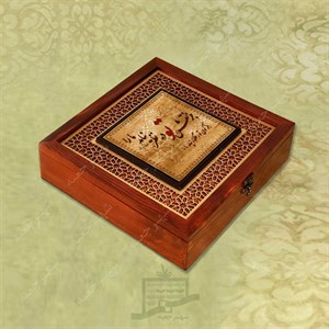جعبه چوبی (طرح M18*1*28) -آجیل و خشکبار ، دمنوش ، گز و شکلات ، میوه خشک ، هدیه و کادو