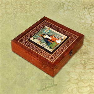 جعبه چوبی (طرح N4*1*28) -آجیل و خشکبار ، دمنوش ، گز و شکلات ، میوه خشک ، هدیه و کادو