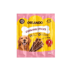 تشویقی مدادی سگ اورلاندو با طعم گوشت گوساله Orlando Stick Veal بسته 4 عددی