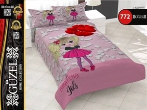 ست روتختی دخترانه سه بعدی گوزل یک نفره کد 772