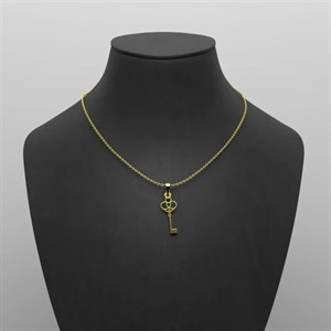گردنبند طلا زنانه مدوپد مدل کلید کد F3-1-1091 