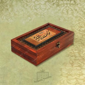 جعبه چوبی (طرح M2*1*32) -آجیل و خشکبار،دمنوش،گز و شکلات،میوه خشک،هدیه و کادو