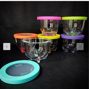 ظرف نگهدارنده شیشه و بلور اصفهان مدل ریرا مجموعه 6 عددی
