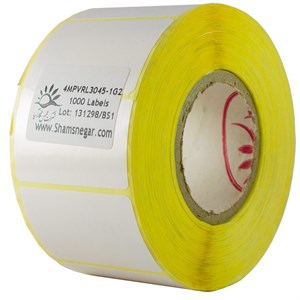 لیبل آزمایشگاهی 45×30 پی وی سی جابجاشونده (1500 عددی)