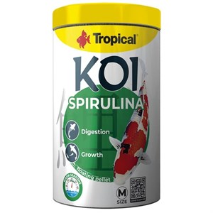 غذا ماهی کوی تروپیکال مدل اسپرولینا koi spirulina tropical حجم 100 میلی لیتر