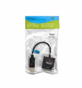 تبدیل کابلدار DisplayPort To HDMI رویال (Royal) مدل RC-3020 کد 8254
