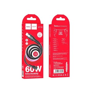 کابل شارژ هوکو hoco مدل U110 وات 60W با سری Type-C به Type-C