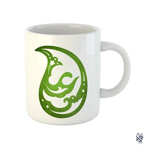 ماگ مذهبی طرح نام حضرت علی بته جغه