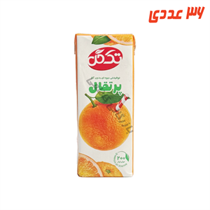 آبمیوه پرتقال پاکتی 200 میلی لیتر تک گل