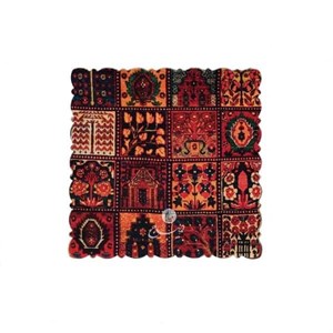 رومیزی مخمل طرح هزارنقش - ابعاد 30 در 30
