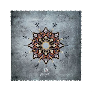 رومیزی مخمل طرح خورشید - ابعاد 90 در 90