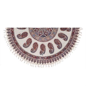 قلمکاری  رومیزی قلمکار ممتاز کد 4001211 - قطر 120 