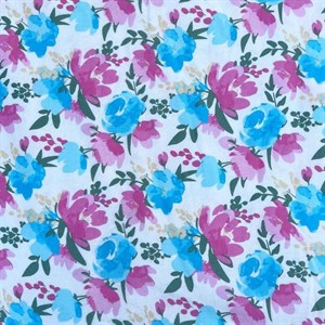 پارچه پنبه‌ای طرح نسترن (واحد 1 متری)