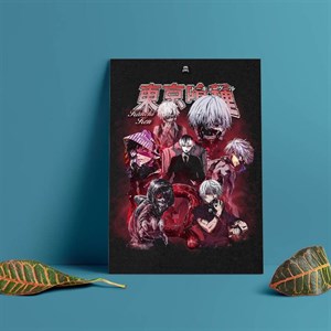 متال پوستر طرح توکیو غول (Tokyo Ghoul)