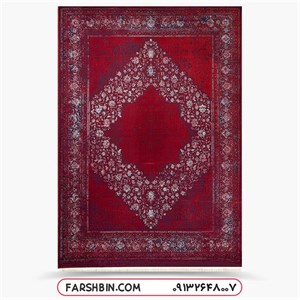 فرش 1200 شانه لاکی طرح هریس وینتیج