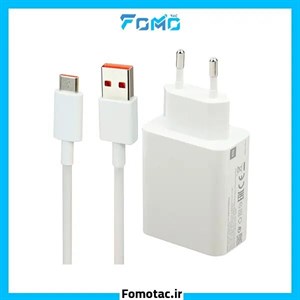 شارژر 33 وات شیائومی اورجینال دو پین - همراه کابل