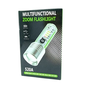 چراغ قوه دستی زوم دار پلیسی مدل 520A-uv