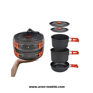ست ظروف کمپینگ آلومینیومی مدل TZ-300