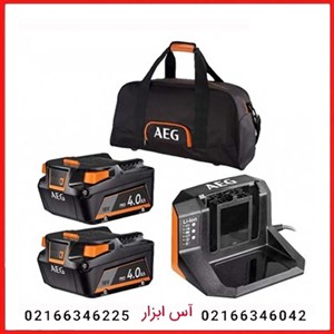 ست باتری و شارژر 18 ولت لیتیومی آاگ مدل SETLL1840SLK1