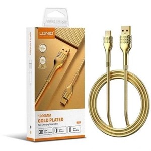 کابل شارژ LDNIO Gold Plated 1000mm