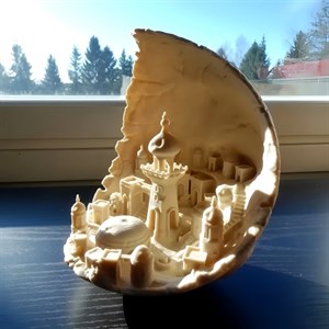 چراغ رومیزی طرح ماه مدل Moon City