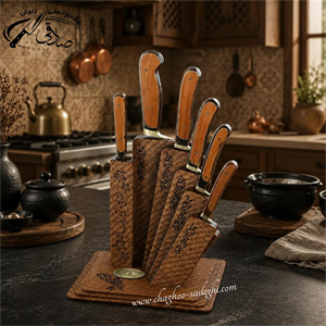 ست 7پارچه چاقوی آشپزخانه، ساطور مصقل(سایز 2،3،4،5)