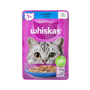 پوچ گربه بالغ ویسکاس طعم ماهی تن Whiskas With Tuna وزن 85 گرم