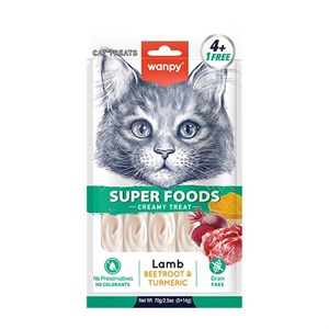 بستنی گربه بالغ ونپی مدل SuperFood Lamb Beetroot & Turmeric  وزن 70 گرم